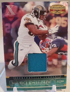 2007 DONRUSS X Silver Foil #/105 MAURICE JONES-DREW RELIC Jersey Card Game-Worn - Picture 1 of 2