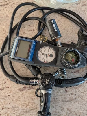 Scubapro Regulator MK17w/ Garmin Transceiver and Aladin gauge and Inflator - Image 1 of 4