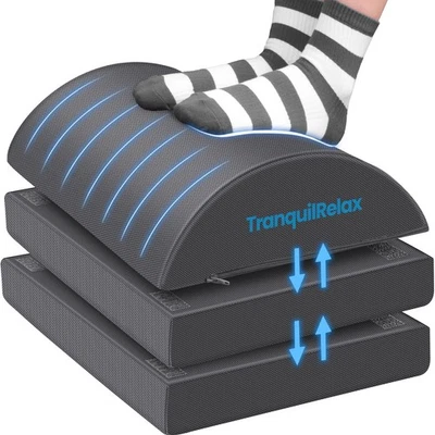 TranquilRelax Foot Rest for Under Desk at Work, Gaming Accessories Foot Stool... - Image 1 of 4