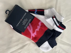 Tommy Hilfiger Women’s 3 Pack Ankle Socks Multi Color (Shoe Size 9-11) NWT - Picture 1 of 4