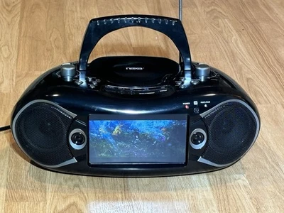 Naxa Boombox 7” Lcd CD DVD Reproductor Radio Portátil Bluetooth TV USB RCA SD NDL-287 Foto 1 de 4