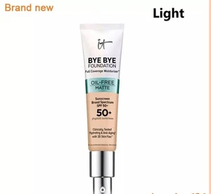 IT Cosmetics Bye Bye Foundation -Full Coverage Moisturizer 50 SPF- Free Shipping - Picture 1 of 7