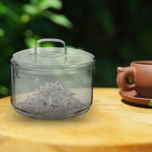 Tarro de almacenamiento de cocina té transparente café latas de azúcar frascos herméticos reutilizables - Imagen 1 de 12