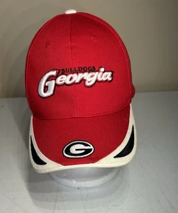 UGA Georgia Bulldogs Hat Cap Adjustable Red Twins Enterprise NCAA Vintage - Picture 1 of 7