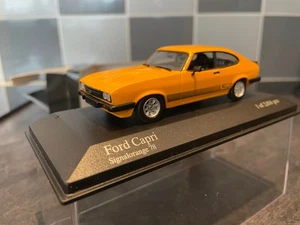 1/43 Ford Capri MK3 3.0S Orange by Minichamps in original box. - Picture 1 of 7