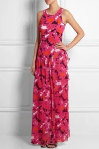 Maxi Vestido Talla 12 Diane Von Furstenberg Davina Pasarela Floral Edén Jardín $648 - Imagen 1 de 9