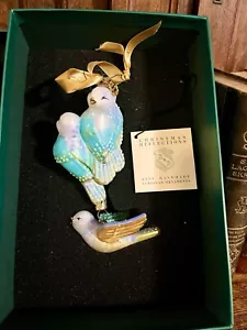 Reed & Barton European Glass 12 Days Of Christmas Ornament Box 4 Calling Birds - Bild 1 von 7