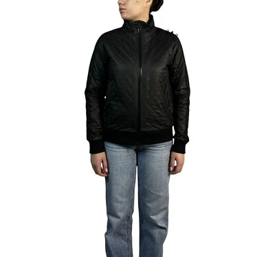 Adidas x Barbour Roubarb Men's Jacket Full Zip Quilted Bomber Black Size S - Image 1 of 4