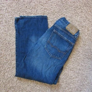 American Eagle Relaxed Straight 29X30 Whiskered Zip Fly Jeans Great Shape - Picture 1 of 3