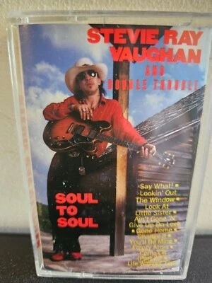 STEVIE RAY VAUGHAN AND DOUBLE TROUBLE Soul To Soul 1985 CASSETTE TAPE BLUES ROCK - Image 1 of 4