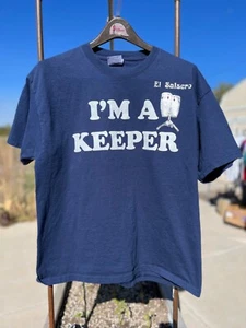 Large El Salsero Metallic Dance Drum Graphic Salsa For Food I’m A Keeper Shirt - Bild 1 von 7