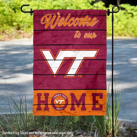 Virginia Tech Hokies Welcome To Our Home Garden Flag and Yard Banner Cover