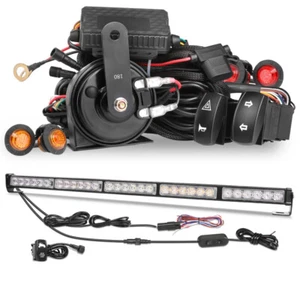 Kit de señal de giro UTV bocina legal para calle e interruptor basculante + barra de luz de persecución trasera de 30" - Imagen 1 de 19