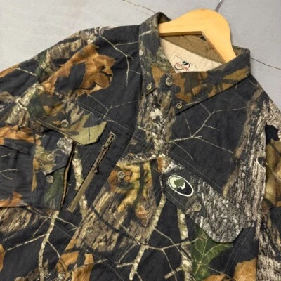 Mossy Oak Scent Stop Button Up Collared Long Sleeve Camo Shirt XXL - Image 1 of 4