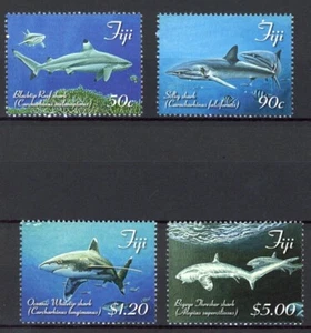 Fiji 2014 - Sharks of Fiji - Set of 4 - MNH - Picture 1 of 1