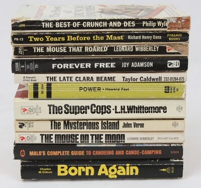 Vintage Paperback Mixed Lot (11) 1960s 1970s Humor Drama Adventure - Image 1 of 4
