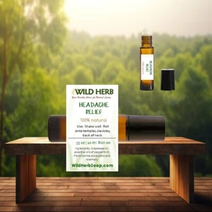 Headache & Stress Tension Relief Roll-On | Natural Aid | Organic Essential Oils - Picture 1 of 2