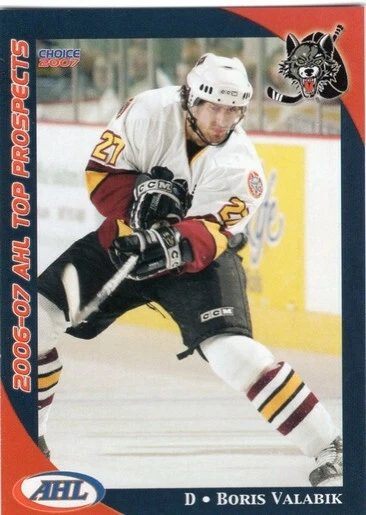 Boris Valabik 2006-07 AHL Top Prospects Chicago Wolves - Image 1 of 1