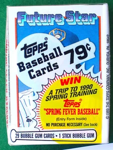 1989 Topps Baseballkarten Cellopack Gary Sheffield Rookiei On Front Brewers Neu - Bild 1 von 2
