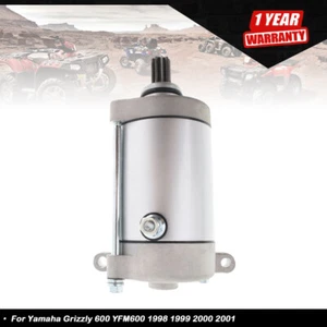 Starter Motor For Yamaha Grizzly 600 YFM600 595Cc 1998 1999 2000 2001 ATV - Picture 1 of 8