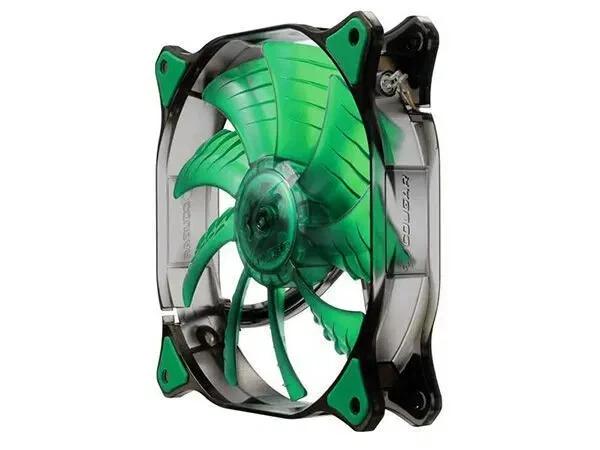 COUGAR CFD140 GREEN LED 140MM 3-Pin Cooling Fan Hydraulic-Bearing (CF-D14HB-G) - Image 1 of 3