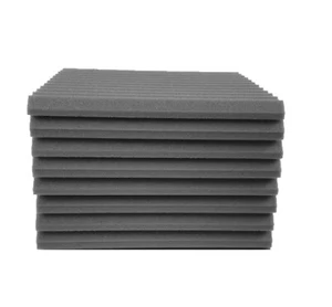 8 pcs 12"x12"x1" Grey Acoustic Foam Panel Tiles Wall Record Studio Sound Proof - Picture 1 of 4