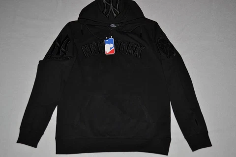 Pro Standard Mens New York Yankees  Logo Sweater  Hoodie BLACK All Sizes NEW Cover