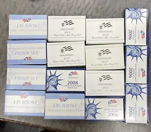 2006-2009 Proof Set Lot Of 15 - Picture 1 of 3