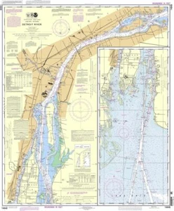 NOAA Nautical Chart 14848: Detroit River - Picture 1 of 1
