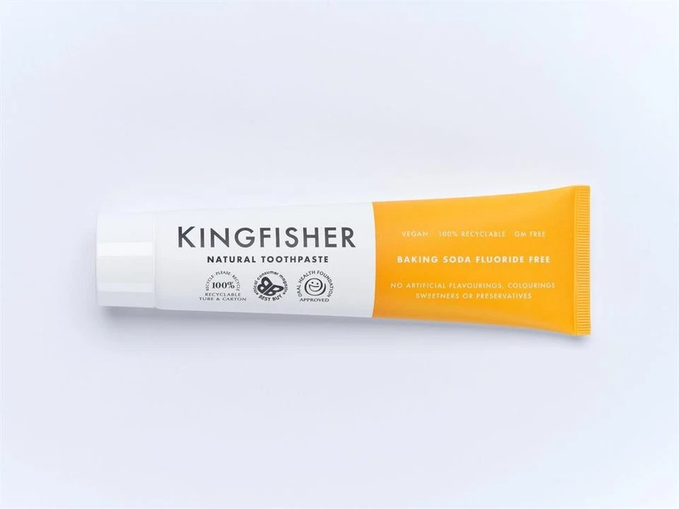 Kingfisher Natural Toothpaste Baking Soda Fluoride Free 100 ML