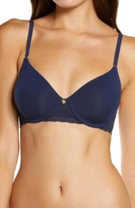 Natori Bliss Perfection Underwire Contour Bra in Midnight Navy Size 34DD - Picture 1 of 4