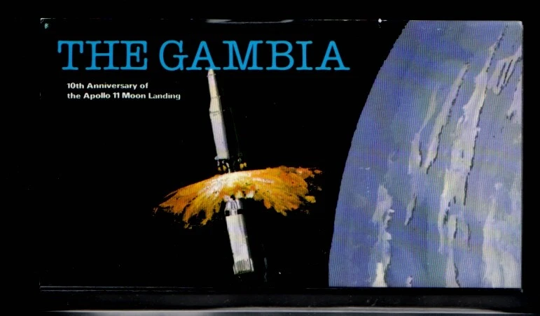GAMBIA 10th Anniversary Apollo 11 Moon Landing MNH booklet - Image 1 of 1