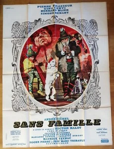 SANS FAMILLE pierre brasseur affiche cinema originale 160x120 cm '57 - Foto 1 di 1