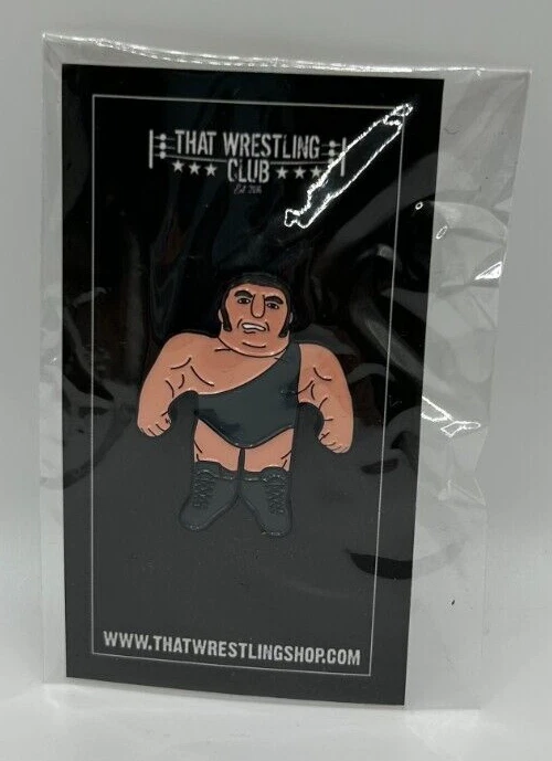 Pin de solapa con tema de lucha libre Andre the Giant - ESE club de lucha 🏆 Foto 1 de 1