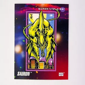 Marvel Impel 1992 Sauron Super-Villains carta collezionabile serie 116 MCU X-Men - Foto 1 di 2