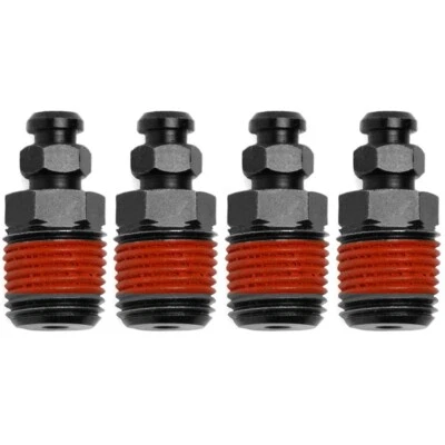 Wilwood 220-0627 Brake Bleed Kit Calipers w/ 1/8-27 Bushing & 1/4-28 Screws 4pk - Image 1 of 3