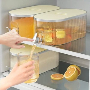 High Capacity Luxury Refrigerator Water Pitcher 5.3l With Tap - Perfect For Cold - Picture 1 of 8