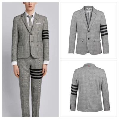 Men Suit Slim Fit 2 Piece Notch Lapel Single Breasted Business Casual Outfits - Image 1 of 4