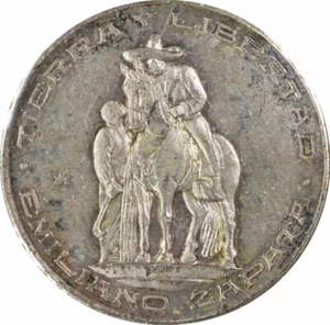 1961 Mexico-Zapata Silver 50th Anniversary Deayala Choice AU Uncertified #205 - Picture 1 of 2