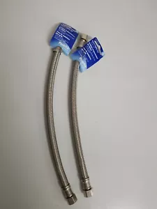 2 Pezzi Plumb Pak PP23809LF Tubo di Alimentazione Rubinetto, 3/8" x 3/8" x 12" - Foto 1 di 2