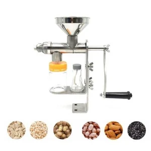 Prensa de aceite manual para el hogar prensa de aceite de grano de maní para el hogar acero inoxidable - Imagen 1 de 4