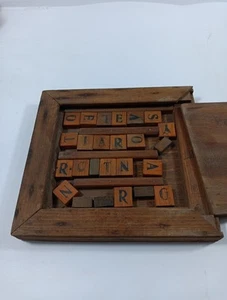 Puzzle diapositive vintage 1936 "Persons Nev-R-Sem" - puzzle in legno fatto a mano - Landon - Foto 1 di 7