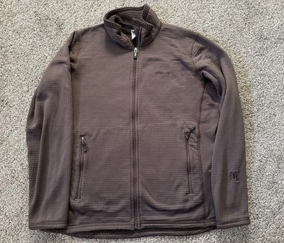 Chaqueta Térmica Patagonia R1 Reguladora Tejida Waffle Para Mujer’s L Marrón Cremallera Caminata Foto 1 de 4