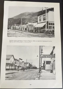Book Clipping Photo Alaskan Highway Skagway 1940’s - Picture 1 of 1