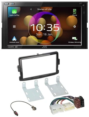 JVC DAB MP3 2DIN Bluetooth USB Autoradio für Dacia Sandero Renault Traffic Opel - Bild 1 von 4
