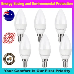 E14 LED Bulb Small Edison Screw Candle Bulb C37 E14 LED 6W 490Lm 3000K Warm Whi - Picture 1 of 9