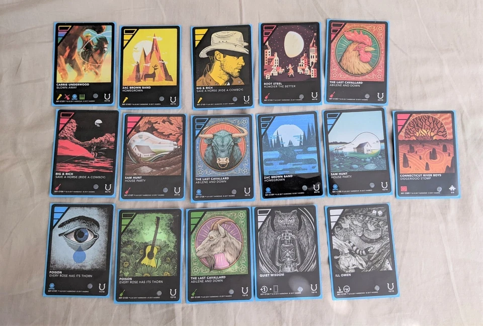 Paquete de lista de reproducción DropMix Lucky Country - ¡Las 16 cartas completamente cubiertas y probadas! Foto 1 de 1