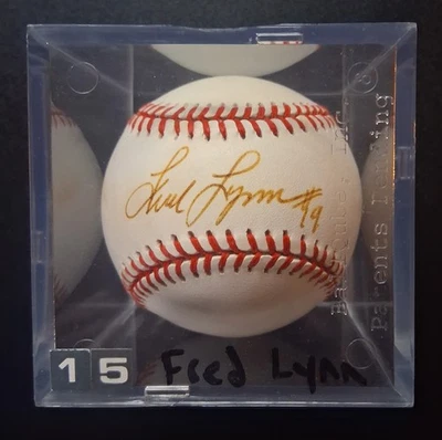 Fred Lynn Autographed Baseball, Boston Red Sox, No COA. - Image 1 of 2