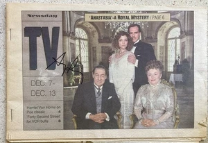 Amy Irving Signed Local TV Guide Newsday Regional LI NY Dec 7 1986 - Anastasia - Picture 1 of 5