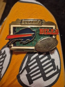 Buffalo Bills fibbia vintage grande bufalo americano retrò gioco adatto per il giorno - Foto 1 di 6